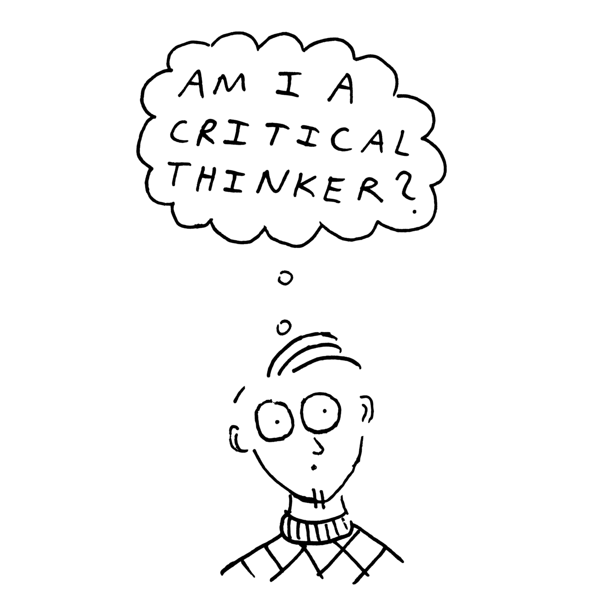 critical thinking cartoon